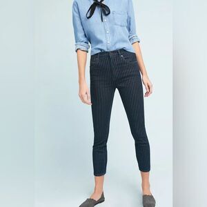 NWT Citizens of Humanity Rocket Crop High Rise Skinny Pinstriped Size 27